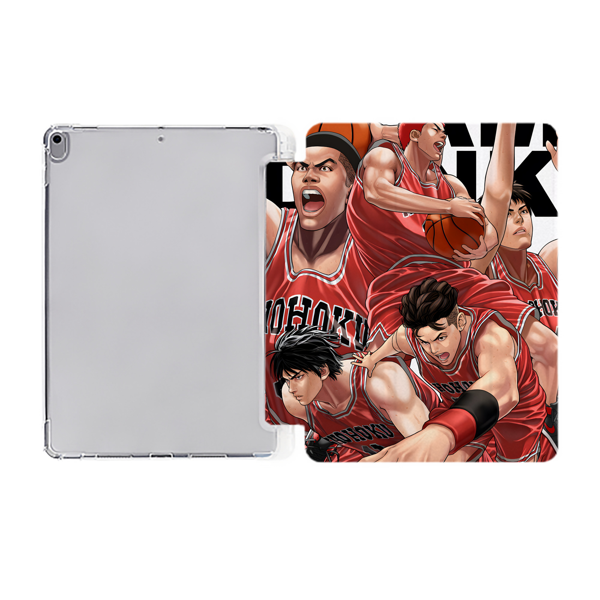 （画像用） SLAM DUNK／スラムダンク IPad ケース ペン収納付き 三つ折りスタンド PUレザー×シリコン 対応機種9.5/10.5/10.9インチ